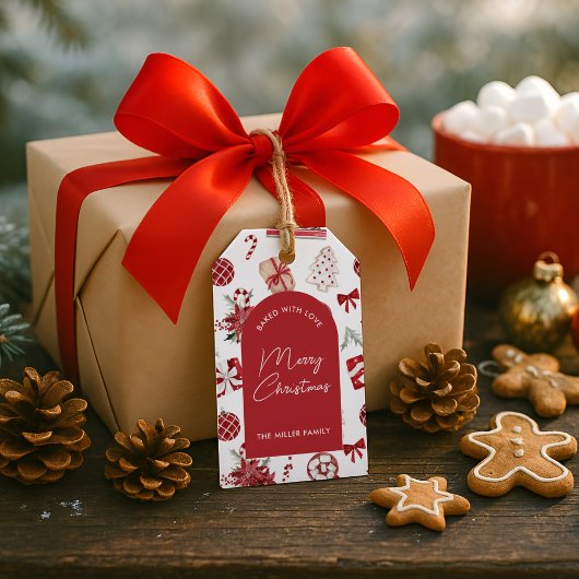 Personalisiertes Weihnachtsgebäck Backen Geschenkanhänger