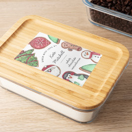 Personalisiertes Weihnachtsgebäck Backen Lebensmitteletikett