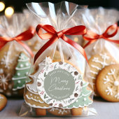Personalisiertes Weihnachtsgebäck Backen Runder Aufkleber