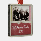 Personalisiertes Weihnachtsgebäck FOTO Ornament Aus Metall (Rechts)