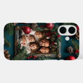 Personalisiertes Weihnachtsgebäck Foto Rahmen Pine Case-Mate iPhone Hülle (Rückseite (Horizontal))