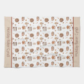 Personalisiertes Weihnachtsgebäck Geschirrtuch (Horizontal)