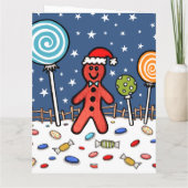 Personalisiertes Weihnachtsgebäck Karte (Rückseite)