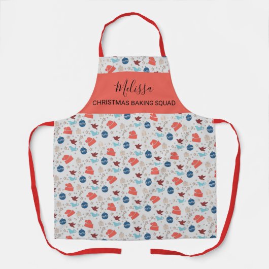 Personalisiertes Weihnachtsgebäck Schürze (Vorderseite)
