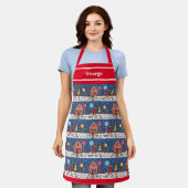 Personalisiertes Weihnachtsgebäck Schürze (Getragen)