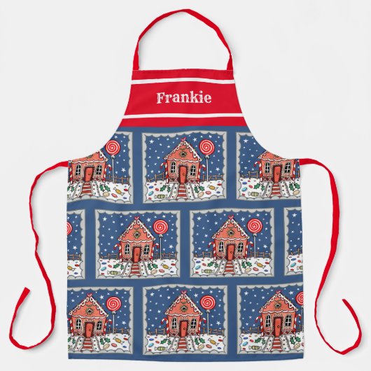 Personalisiertes Weihnachtsgebäck Schürze (Vorderseite)