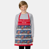 Personalisiertes Weihnachtsgebäck Schürze (Getragen)