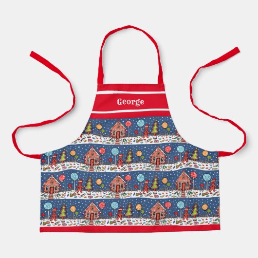 Personalisiertes Weihnachtsgebäck Schürze (Vorderseite)