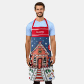 Personalisiertes Weihnachtsgebäck Schürze (Getragen)