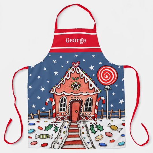Personalisiertes Weihnachtsgebäck Schürze (Vorderseite)