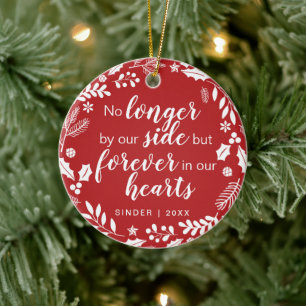 Personalisiertes Weihnachtsgedenken für Haustiere Keramik Ornament