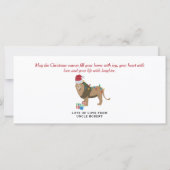 Personalisiertes Weihnachtsgeld Funny Lion (Rückseite)