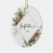 Personalisiertes Weihnachtsgeschenk als Godvaterku Keramik Ornament (Rechts)