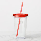 Personalisiertes Weihnachtsgeschenk - Benutzerdefi Acryltrinkbecher (Rückseite)