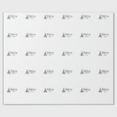 Personalisiertes Weihnachtsgeschenk - Benutzerdefi Geschenkpapier (Flach)