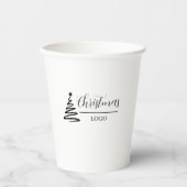 Personalisiertes Weihnachtsgeschenk - Benutzerdefi Pappbecher (Vorderseite)