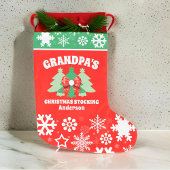 Personalisiertes Weihnachtsgeschenk des Opa Großer Weihnachtsstrumpf