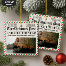 Personalisiertes Weihnachtsgeschenk für Angler, Ze