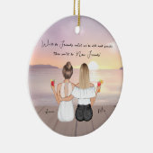 Personalisiertes Weihnachtsgeschenk für den besten Keramik Ornament (Rechts)