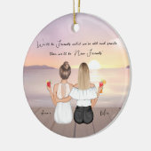 Personalisiertes Weihnachtsgeschenk für den besten Keramik Ornament (Links)