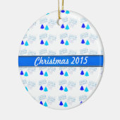 Personalisiertes Weihnachtsgeschenk für Fotos Keramik Ornament (Links)