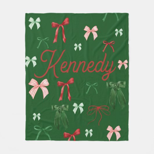 Personalisiertes Weihnachtsgeschenk für ihre Jungs Fleecedecke (Vorderseite)