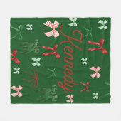 Personalisiertes Weihnachtsgeschenk für ihre Jungs Fleecedecke (Vorderseite (Horizontal))