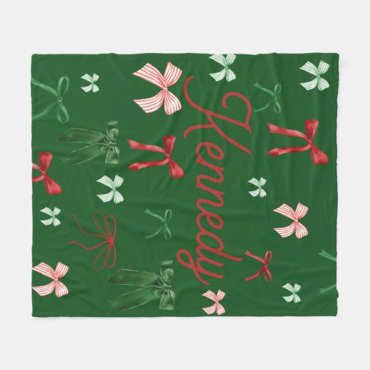 Personalisiertes Weihnachtsgeschenk für ihre Jungs Fleecedecke (Vorderseite (Horizontal))