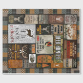 Personalisiertes Weihnachtsgeschenk für Jäger Geschenkpapier (Flach)