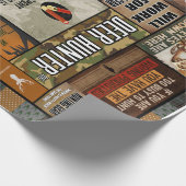 Personalisiertes Weihnachtsgeschenk für Jäger Geschenkpapier (Ecke)