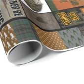 Personalisiertes Weihnachtsgeschenk für Jäger Geschenkpapier (Rolleneckpunkt)