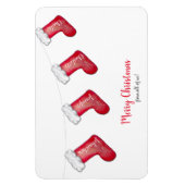 Personalisiertes Weihnachtsgeschenk für Strümpfe Magnet (Vertikal)