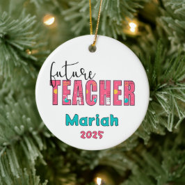 Personalisiertes Weihnachtsgeschenk für zukünftige Keramik Ornament