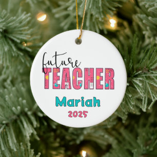 Personalisiertes Weihnachtsgeschenk für zukünftige Keramik Ornament