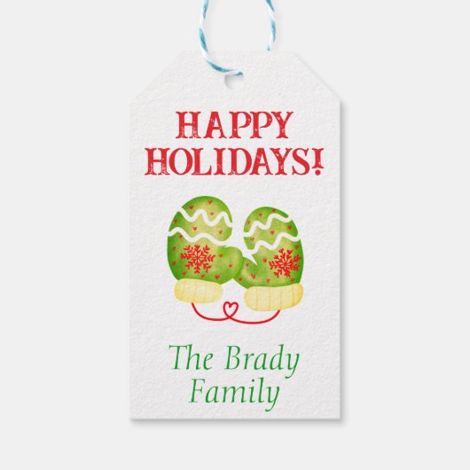 Personalisiertes Weihnachtsgeschenk Geschenkanhänger (Rückseite)