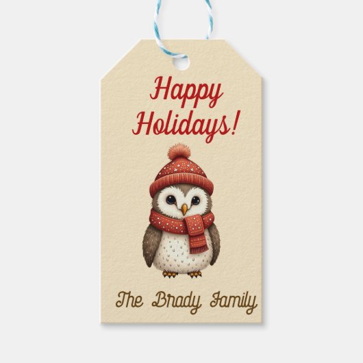 Personalisiertes Weihnachtsgeschenk Geschenkanhänger (Vorderseite)