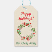 Personalisiertes Weihnachtsgeschenk Geschenkanhänger (Rückseite)