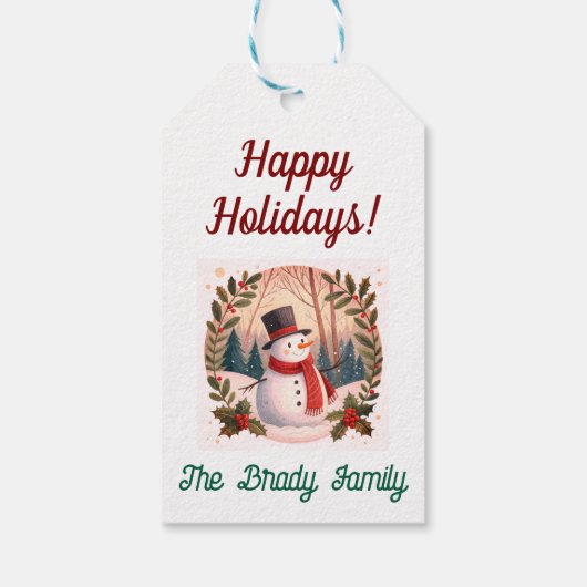 Personalisiertes Weihnachtsgeschenk Geschenkanhänger (Rückseite)