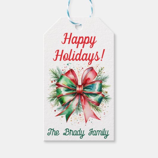 Personalisiertes Weihnachtsgeschenk Geschenkanhänger (Vorderseite)