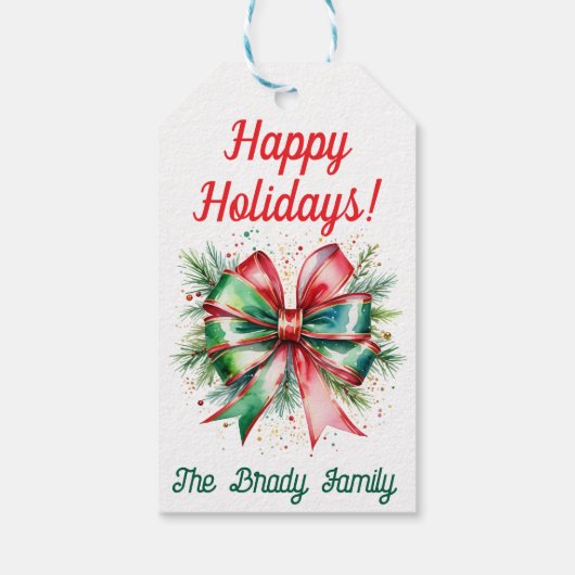 Personalisiertes Weihnachtsgeschenk Geschenkanhänger (Rückseite)