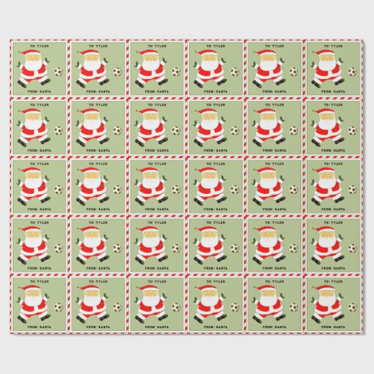 Personalisiertes Weihnachtsgeschenk Geschenkpapier (Flach)