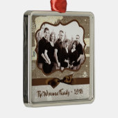 Personalisiertes Weihnachtsgeschenk Hirsch FOTO Or Ornament Aus Metall (Rechts)
