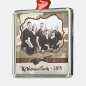 Personalisiertes Weihnachtsgeschenk Hirsch FOTO Or Ornament Aus Metall (Links)