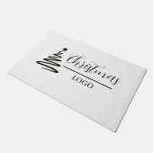 Personalisiertes Weihnachtsgeschenk - individuelle Fußmatte (Schrägansicht)