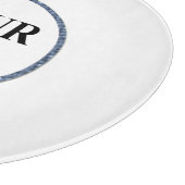 Personalisiertes Weihnachtsgeschenk - individuelle Schneidebrett (Ecke)