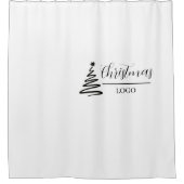 Personalisiertes Weihnachtsgeschenk, individuelles Duschvorhang (Vorderseite)