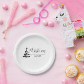 Personalisiertes Weihnachtsgeschenk, individuelles Pappteller (Party)