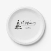 Personalisiertes Weihnachtsgeschenk, individuelles Pappteller (Vorderseite)