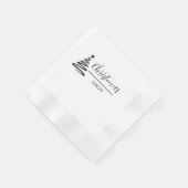 Personalisiertes Weihnachtsgeschenk, individuelles Serviette (Ecke)