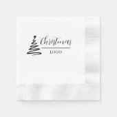 Personalisiertes Weihnachtsgeschenk, individuelles Serviette (Vorderseite)